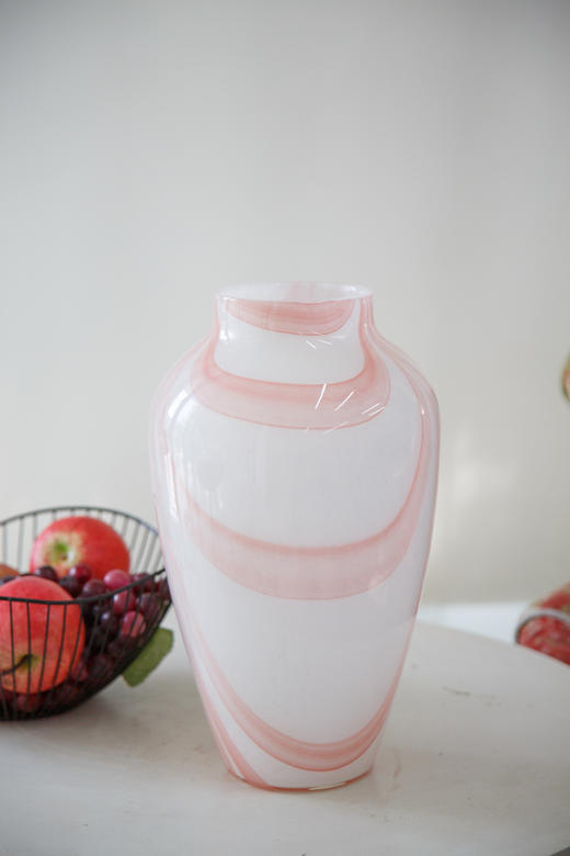 粉色琉璃花瓶 商品图0