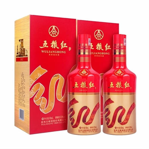 五粮液股份有限公司出品五粮红红飘带 52度浓香型白酒 整箱500ml*6瓶包邮 商品图4