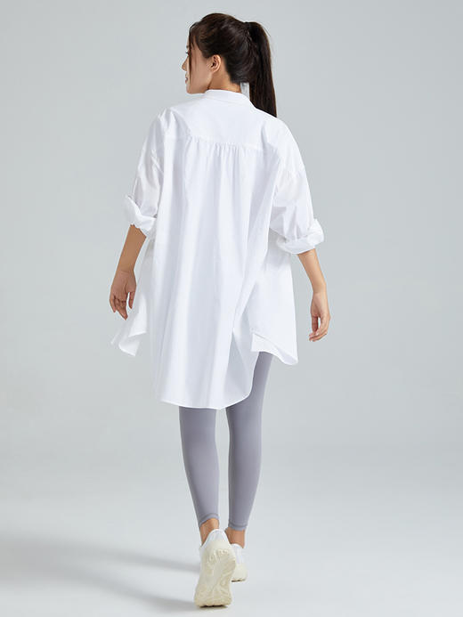 哈瓦塔全棉防晒休闲长款开襟衫 商品图6