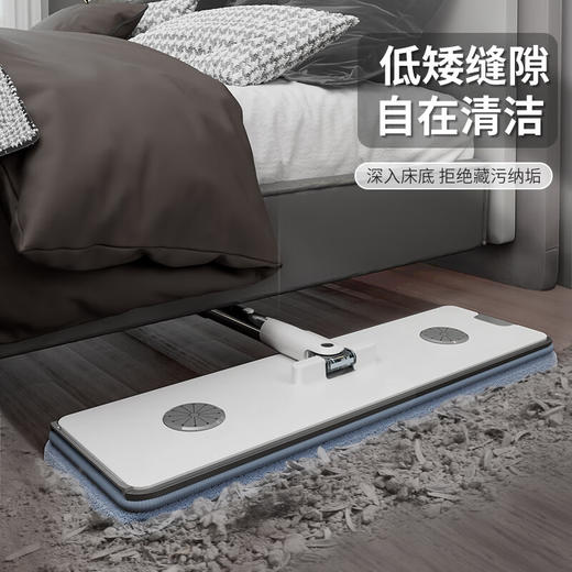 佳帮手  拖把  扫除道窄缝彩虹刮刮乐塑板标准直柄款-佳灰2布（0.4mm杆）40cm JBS-PBTB-GZ1S1-4JGY2P 商品图4