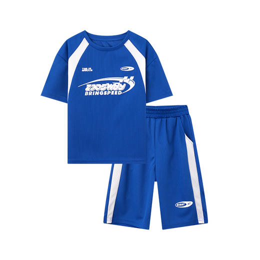 【团购价29.9元】多多家 男童速干运动套装2024夏装新款儿童中大童透气网眼两件套9522 商品图3