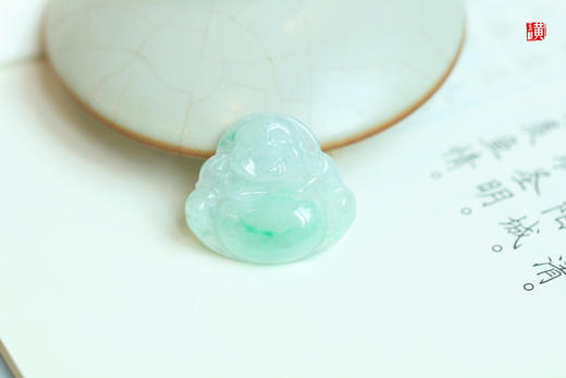 【吉祥如意】天然翡翠弥勒佛 配精美挂绳 商品图4