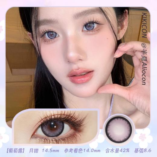 Kikicon 葡萄露 14.5mm【月抛 | 1片/盒】 商品图0
