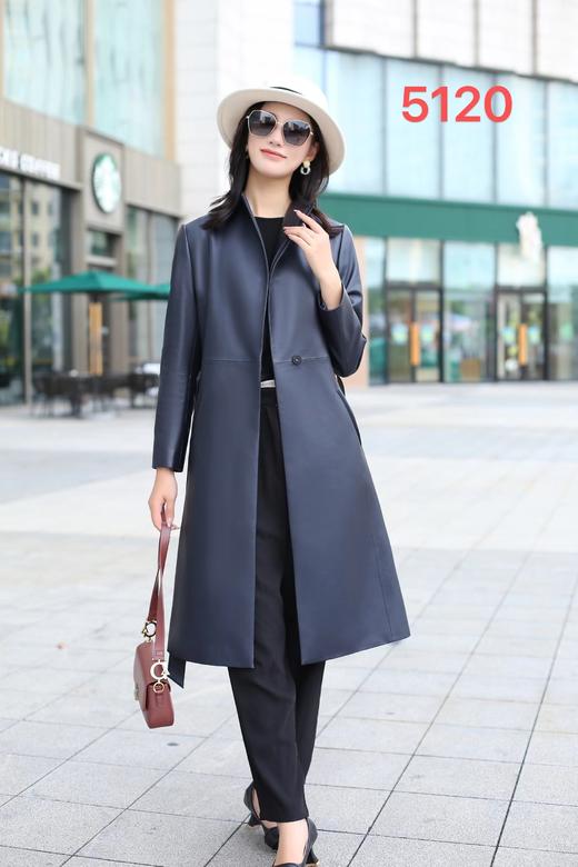 青黛、春碧色皮风衣LZ3PD01 商品图1