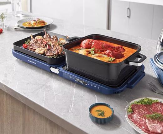 英国morphy摩飞MR9188折叠多功能锅（轻奢蓝） 商品图0