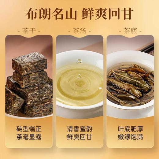 华祥苑普洱生茶 云南勐海普洱茶小金砖普洱生茶300g 商品图3