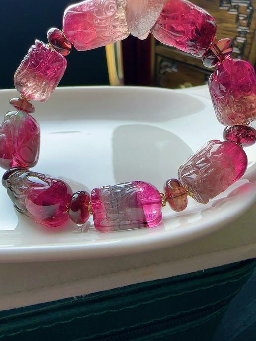 40.6g 雕刻碧玺手链 商品图6