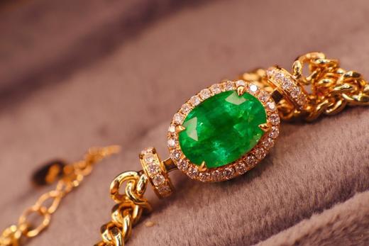 1.85ct 祖母绿手链 商品图1