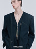 TIWILLTANG启世录“绅缦”无领开衫拉链解构呢西装秋季高级感西服 商品缩略图0
