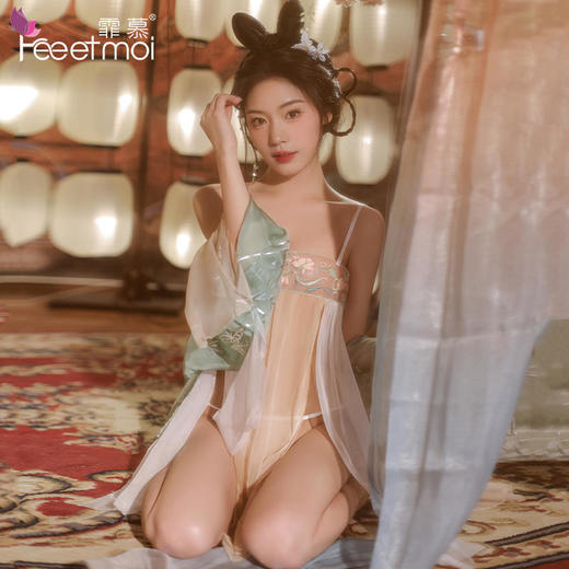 【情趣内衣】霏慕玉环古典唐风飘逸纱裙装7874 商品图11