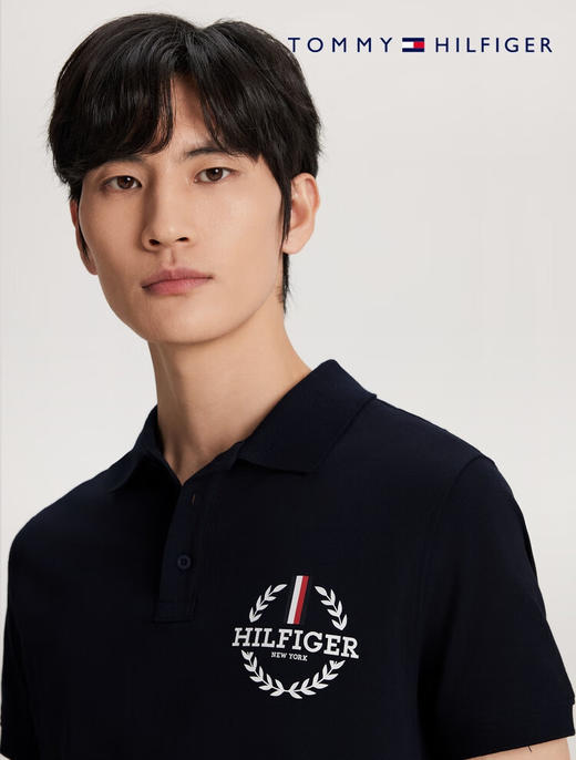 TOMMY 短袖POLO衫男  MW34736-DW5  藏青色. 商品图3