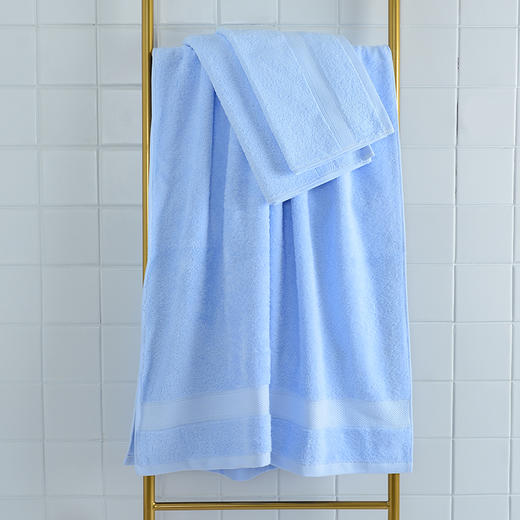 洁丽雅（Grace）纯棉亲肤素色浴巾毛巾方巾三件套 6733颜色随机 商品图2