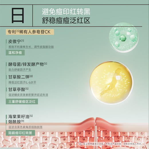 【可复美秩序点痘棒】可复美稀有人参皂苷致研日夜双修点痘精华液5ml+5ml/瓶/盒 商品图3