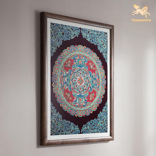 铜师傅 手工錾刻 唐卡铜雕画《荷花吉祥图》 商品图2