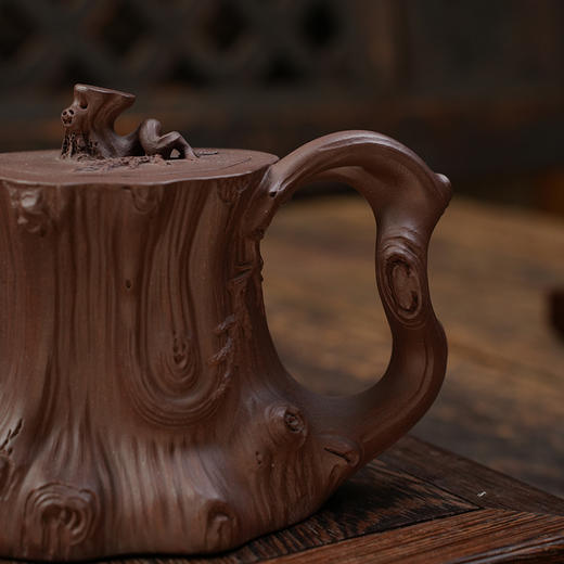 欧咏 松柏壶 宜兴紫砂原矿茶壶紫砂壶功夫茶泡茶壶茶具仿古 商品图6