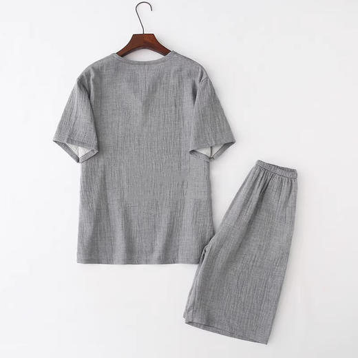 裁缝学苑MQ41双层纱布日系男装套头短袖短裤睡衣套装纸样家居服样板 商品图1