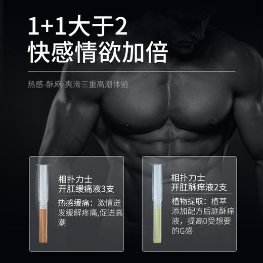 【爱威康】 黑魂后庭缓痛液5ml*5支 男同前列腺成人情趣用品 商品图1