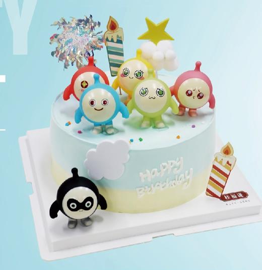 【送给小宝贝】蛋仔派对-动物奶油蛋糕 商品图0