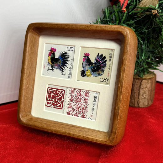 岁岁平安邮票、十二生肖岁岁平安实木摆件 商品图9