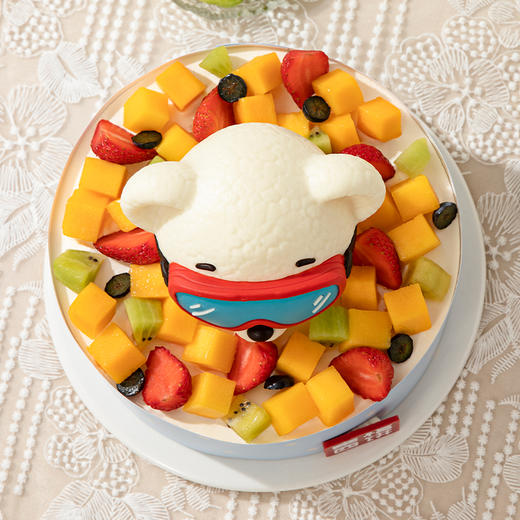 【功夫泰迪鲜果乐】国潮IP『功夫泰迪』联名款生日蛋糕， 邀你一起探索缤纷鲜果世界，共闯江湖！(厦门幸福西饼) 商品图1