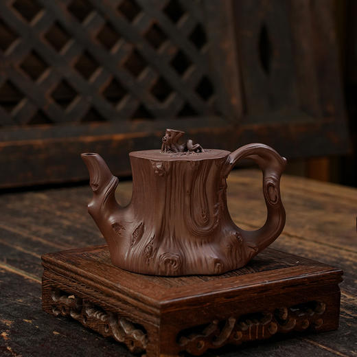欧咏 松柏壶 宜兴紫砂原矿茶壶紫砂壶功夫茶泡茶壶茶具仿古 商品图0