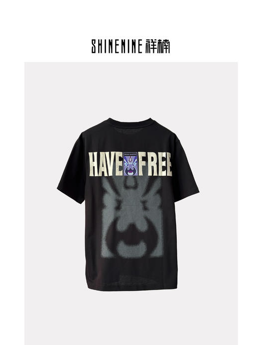 421112990脸谱印花短袖T恤 商品图1