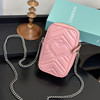 Gucci 双g 马蒙 粉色 牛皮 mini 手机包 商品缩略图4