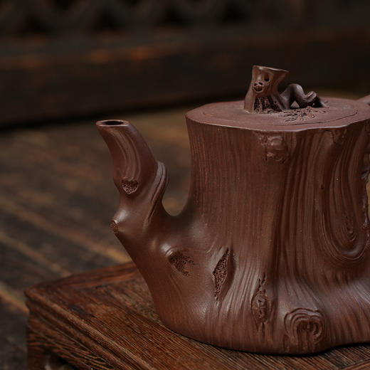欧咏 松柏壶 宜兴紫砂原矿茶壶紫砂壶功夫茶泡茶壶茶具仿古 商品图1