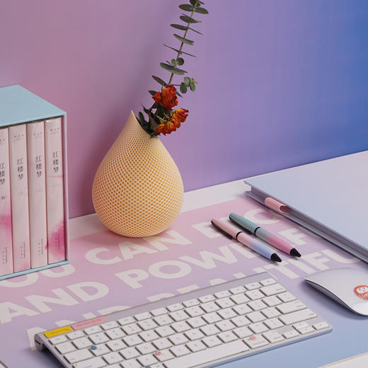 【趁早文创】趁早白日梦想家系列渐变语录桌垫加大防水办公电脑鼠标垫桌面保护垫 商品图0