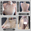 【霏慕】新中式A字露臀印花旗袍6246情趣内衣性感裸背古风制服 商品缩略图1