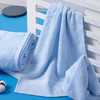 洁丽雅（Grace）纯棉亲肤素色浴巾毛巾方巾三件套 6733颜色随机 商品缩略图3