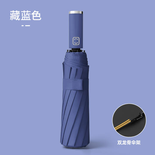 【专用款藏蓝自动伞】晴雨两用雨伞 防紫外线折叠伞遮阳伞 商品图8