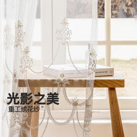 [ 华尔兹纱] 金蝉窗帘现代简约ins纱帘透光唯美光影客厅卧室阳台窗纱