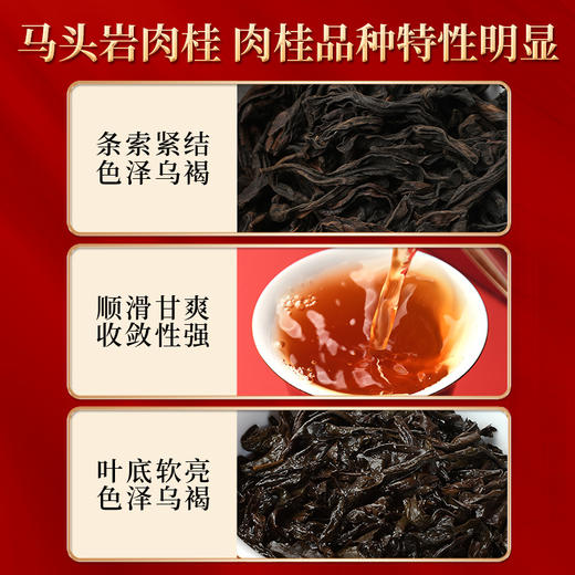 岩语 马踏飞燕礼盒装 特级马头岩肉桂燕子窠水仙组合装正宗茶叶送礼102g 商品图2