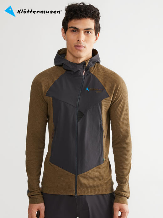 KLATTERMUSEN/攀山鼠男女款户外保暖快干运动帽衫拉链版神鸦20681 商品图1