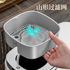 佳帮手  茶水桶  将军肚二代小盖滤茶垃圾桶-佳灰高配版（带导流管）JBS-LJT-CFE2-JGY 商品缩略图1