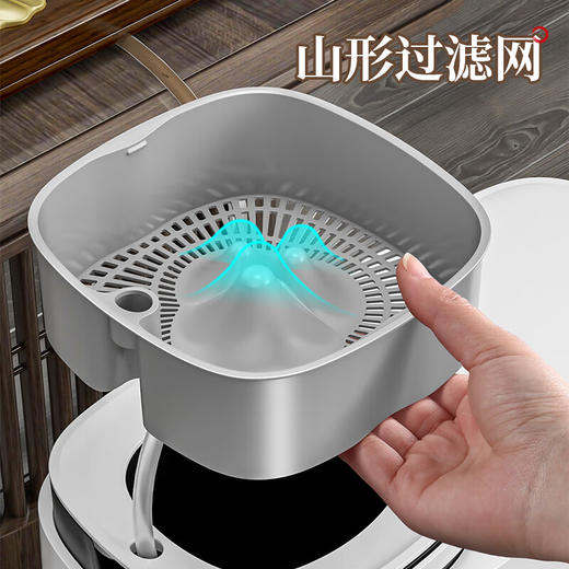 佳帮手  茶水桶  将军肚二代小盖滤茶垃圾桶-佳灰高配版（带导流管）JBS-LJT-CFE2-JGY 商品图1