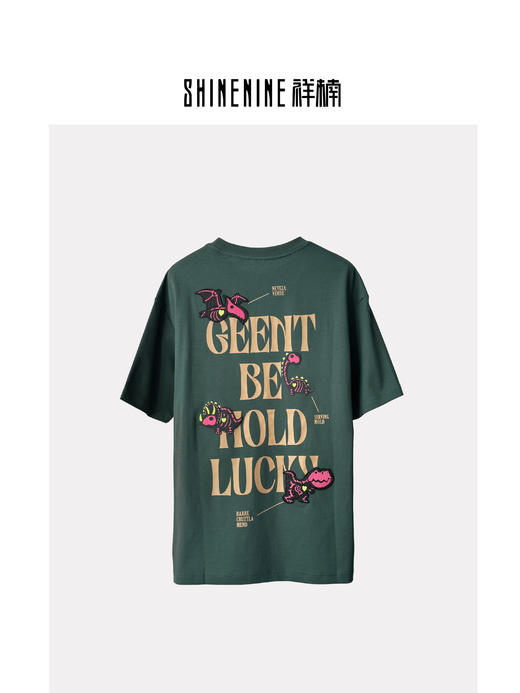 421112988恐龙贴画短袖T恤 商品图1