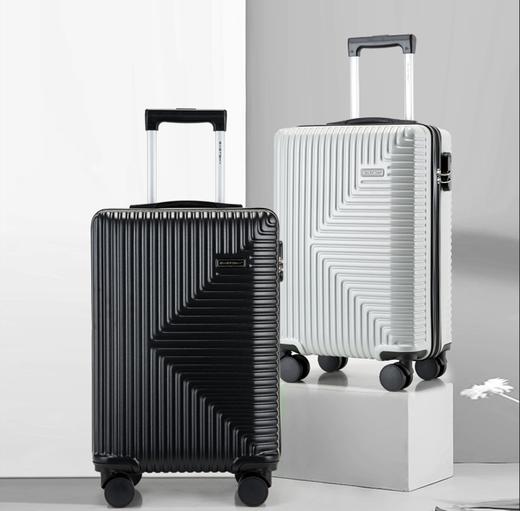 杞冠臻选 | 驿客 Eastsky 拉杆箱行李箱可登机 尖峰时刻 20寸 黑色/银色 静音万向轮 抗冲击 EKX-6011 商品图0