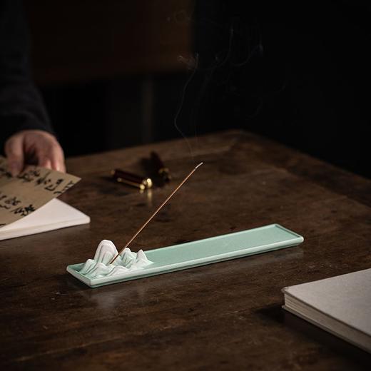 千里江山线香插香炉家用室内卧香炉陶瓷插香香薰摆件礼物 商品图8