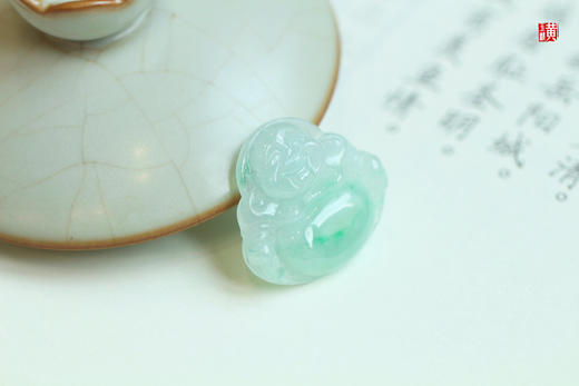 【吉祥如意】天然翡翠弥勒佛 配精美挂绳 商品图3