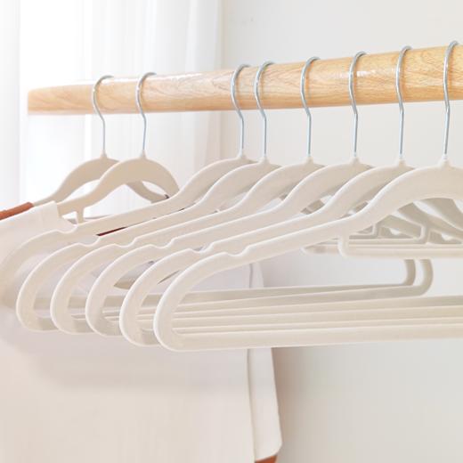 收纳必备好物山姆同款无痕防滑植绒衣架30个装 商品图0