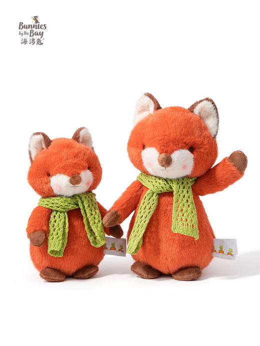 海湾兔 短绒狐狸橘色 可爱狐狸公仔毛绒玩具女生玩偶生日礼物安抚娃娃 商品图2