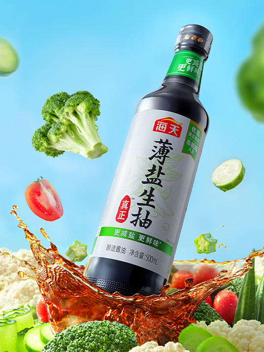 海天薄盐生抽500ml 商品图0