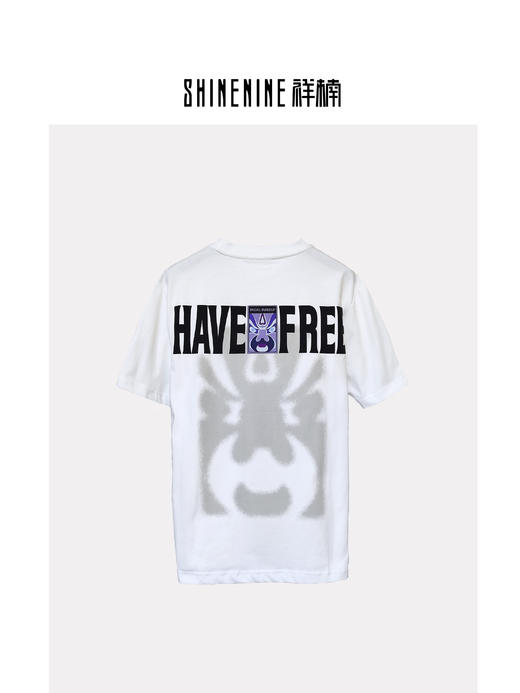 421112990脸谱印花短袖T恤 商品图3