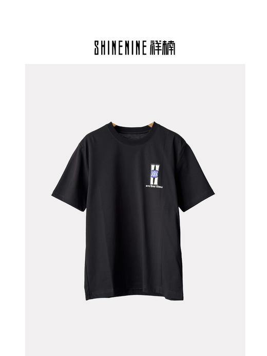 421112990脸谱印花短袖T恤 商品图0