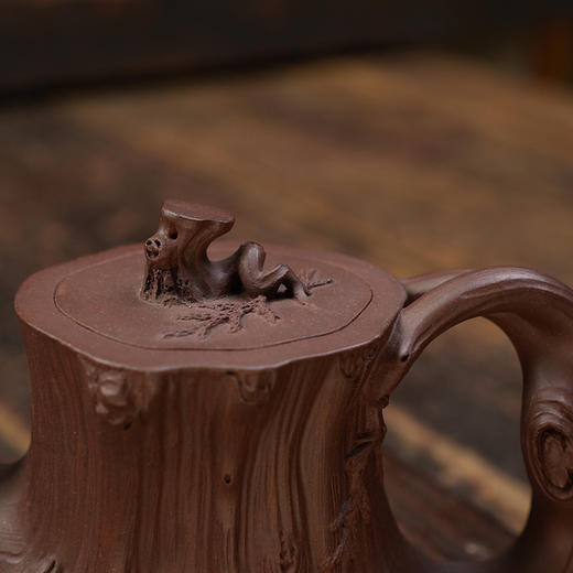 欧咏 松柏壶 宜兴紫砂原矿茶壶紫砂壶功夫茶泡茶壶茶具仿古 商品图5