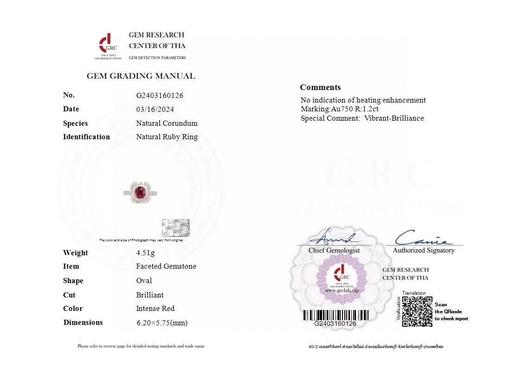 1.2ct 红宝石戒指 商品图5