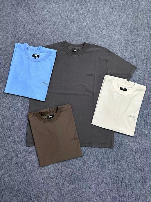 Stüssy 2024夏新款 LAZY TEE 反穿水洗圆领短袖T恤 男女同款 Z-11788 商品图12