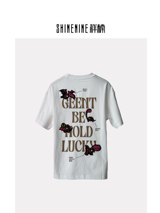 421112988恐龙贴画短袖T恤 商品图3